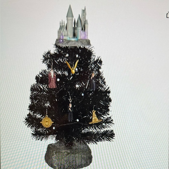 Hallmark Keepsake 2022, Miniature Harry Potter The Wizarding World Tree Set with - Picture 4 of 9
